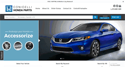 Desktop Screenshot of conicellihondaparts.com